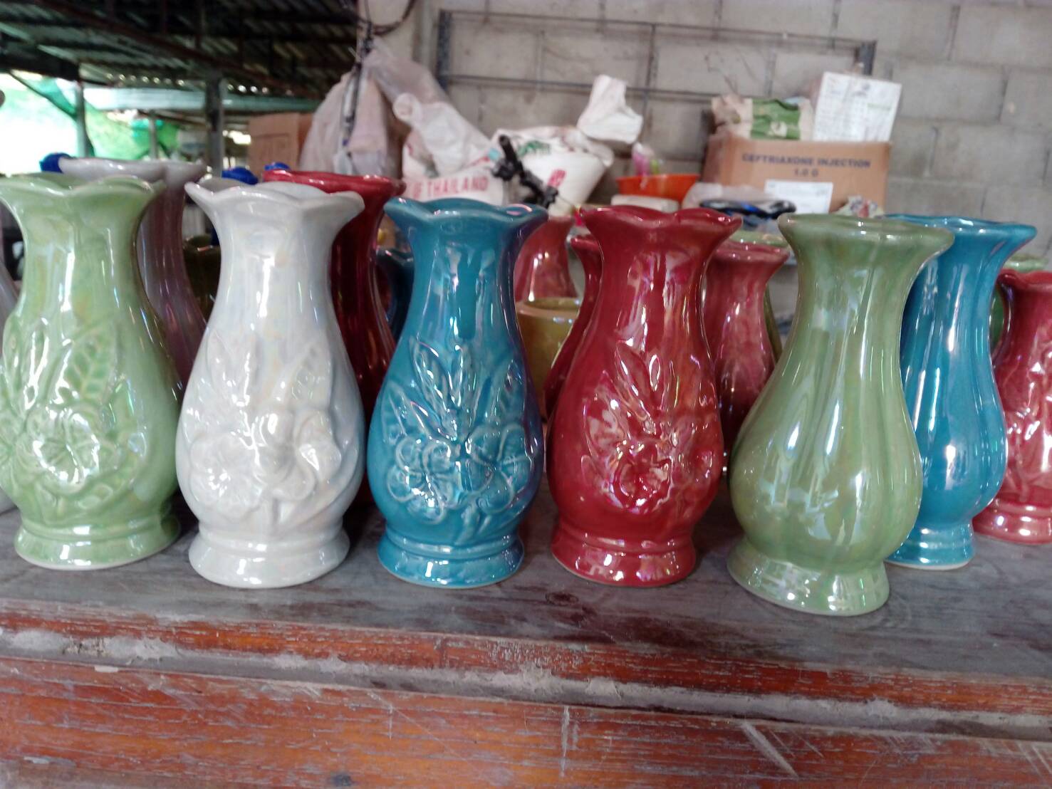 กระถางธูปเคลือบมุก